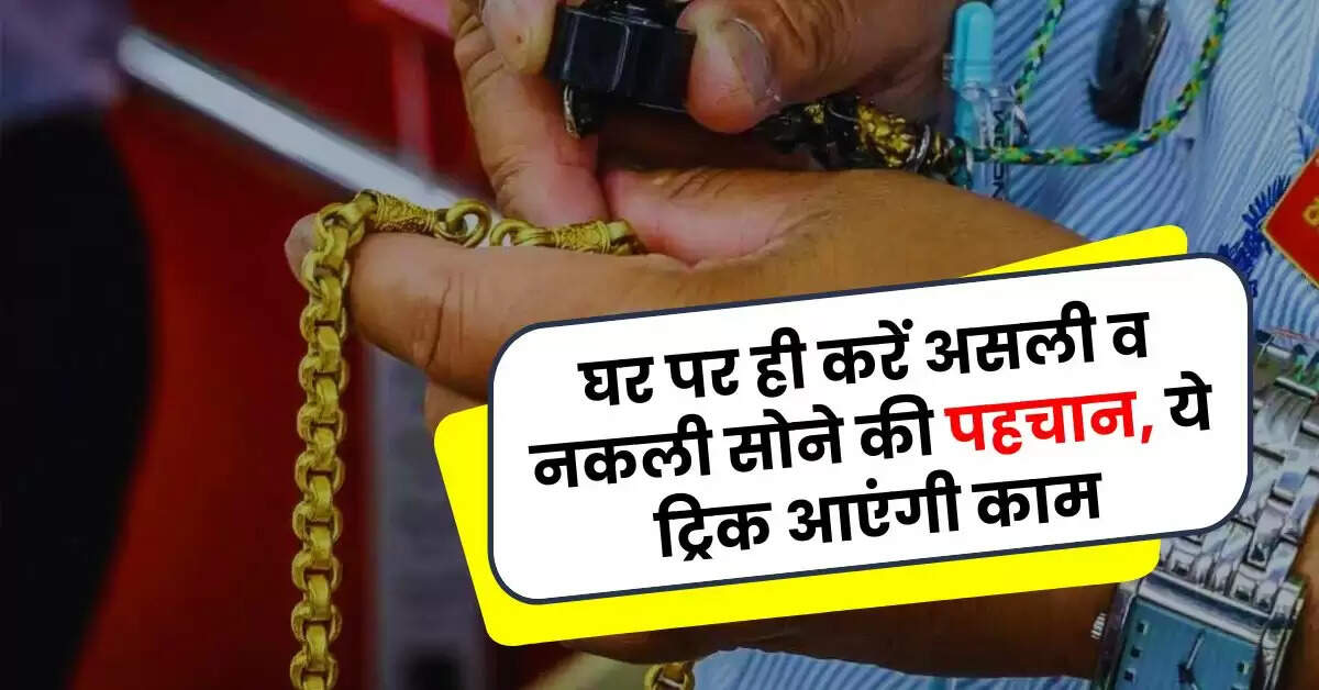 Gold Purity : घर पर ही करें असली व नकली सोने की पहचान, ये ट्रिक आएंगी काम