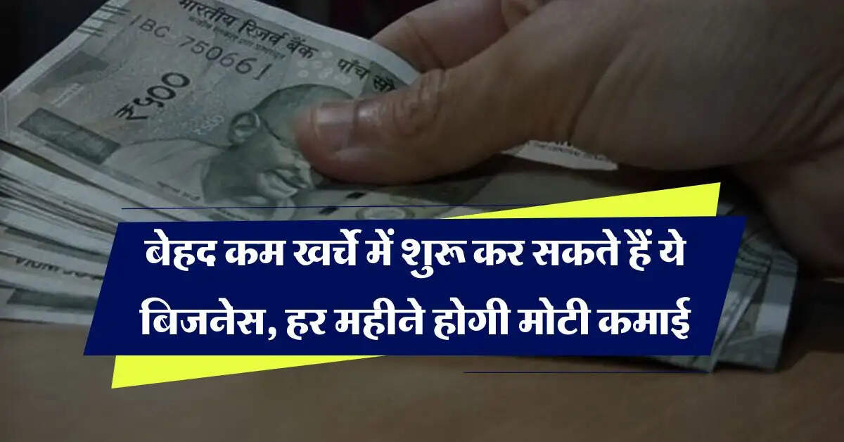 Business Idea : बेहद कम खर्चे में शुरू कर सकते हैं ये बिजनेस, हर महीने होगी मोटी कमाई