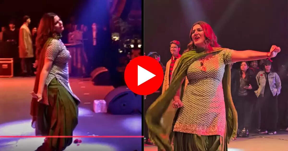 Sapna Choudhary Dance : हरियाणवी गाने पर सपना ने ठुमके लगाकर बिखेरा जादू, डांस देख बूढ़े हुए बेकाबू