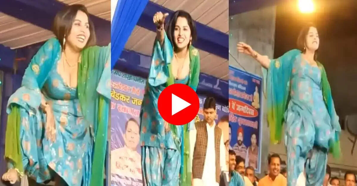 Haryanvi Dance : मुस्कान बेबी ने नीले रंग के सूट में काटा गदर, लटके-झटके देख फैंस हो रहे फिदा