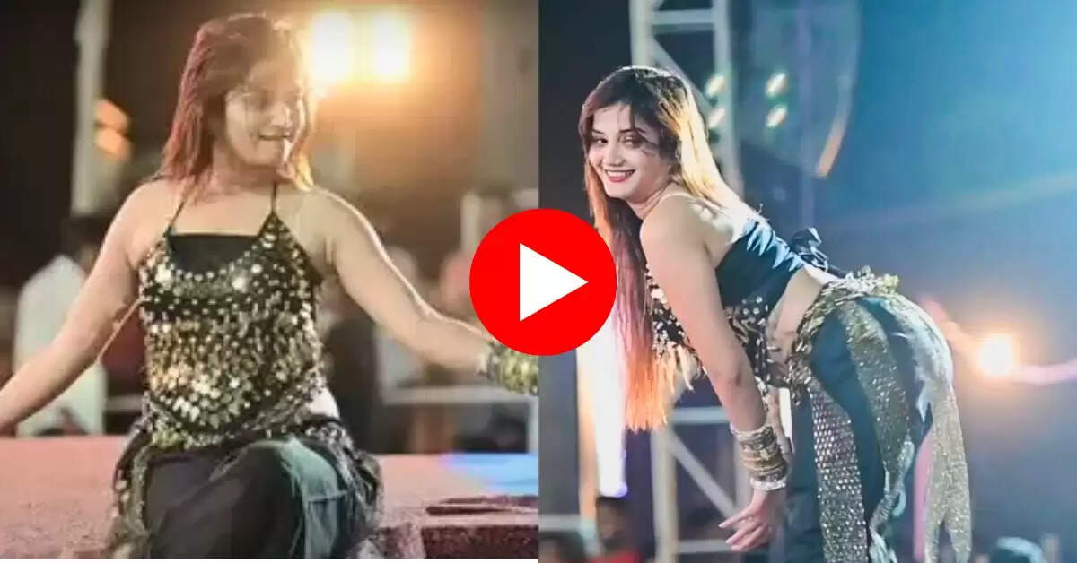 Haryanvi Dance : स्टेज पर कोमल रंगीली ने किया हसीन डांस, टुकुर टुकुर देखते रहे लोग