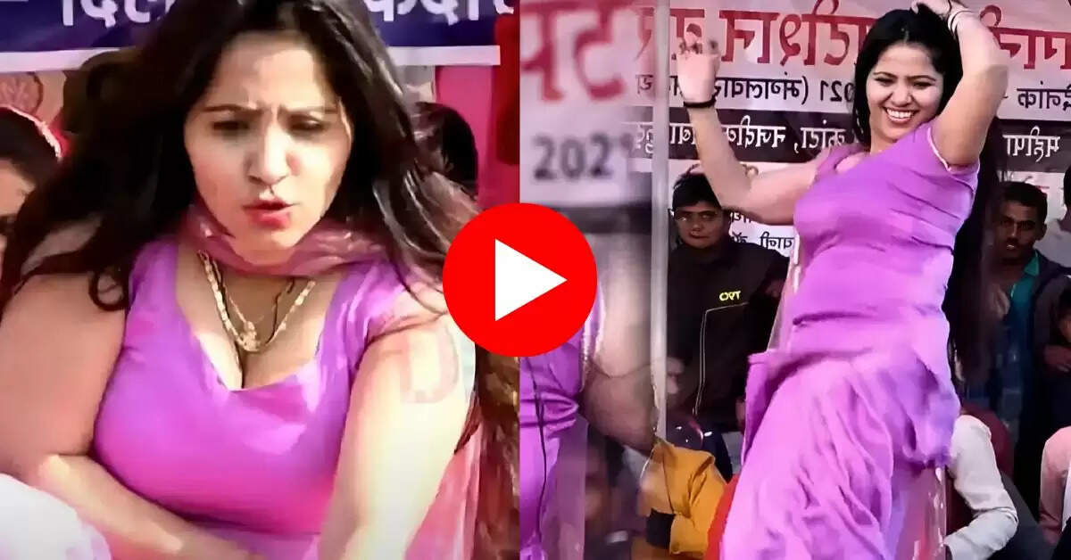 Rachna Tiwari Dance : रचना तिवारी ने ठुमकों से हिला डाला स्टेज, बूढ़ों में भी आई जवानी