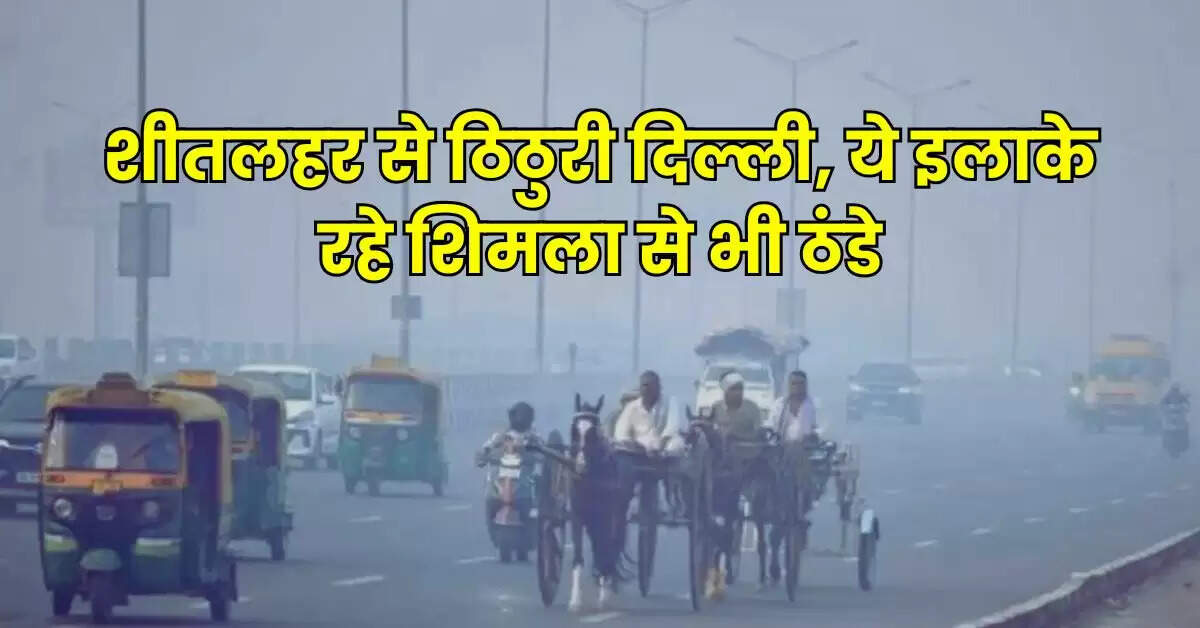 Delhi Weather: शीतलहर से ठिठुरी दिल्ली, ये इलाके रहे शिमला से भी ठंडे, पढ़े IMD का आज का मौसम अपडेट