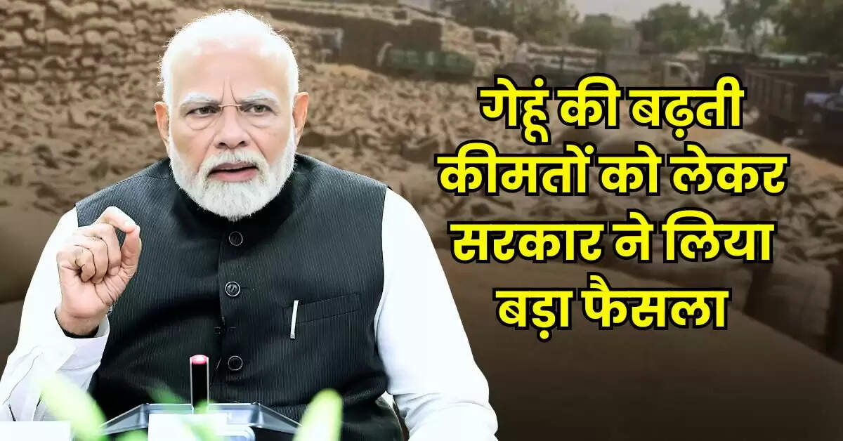 Wheat Price : गेहूं की बढ़ती कीमतों को लेकर सरकार ने लिया बड़ा फैसला