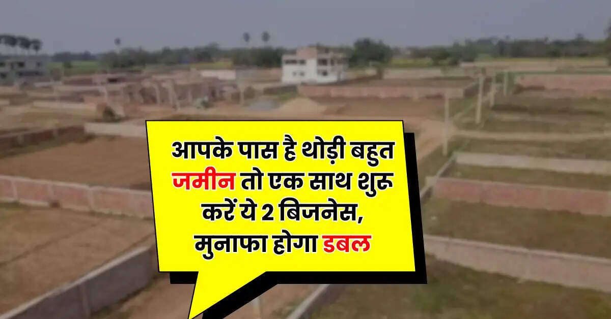 Business Ideas: आपके पास है थोड़ी बहुत जमीन तो एक साथ शुरू करें ये 2 बिजनेस, मुनाफा होगा डबल