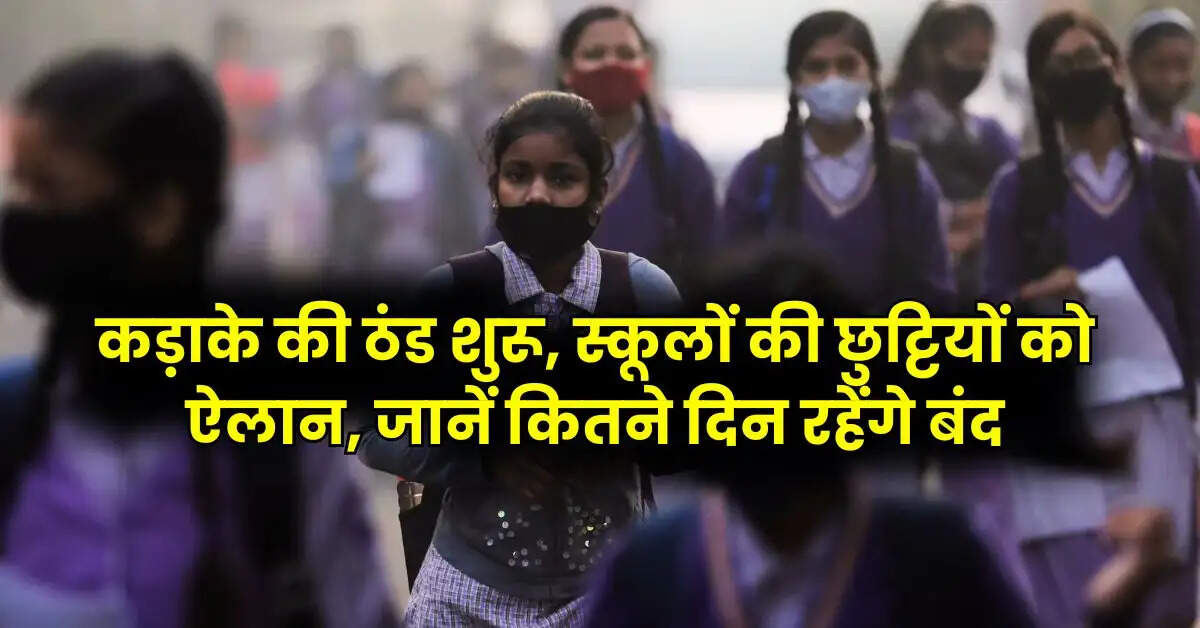 Winter Holidays: कड़ाके की ठंड शुरू, स्कूलों की छुट्टियाें को ऐलान, जानें कितने दिन रहेंगे बंद