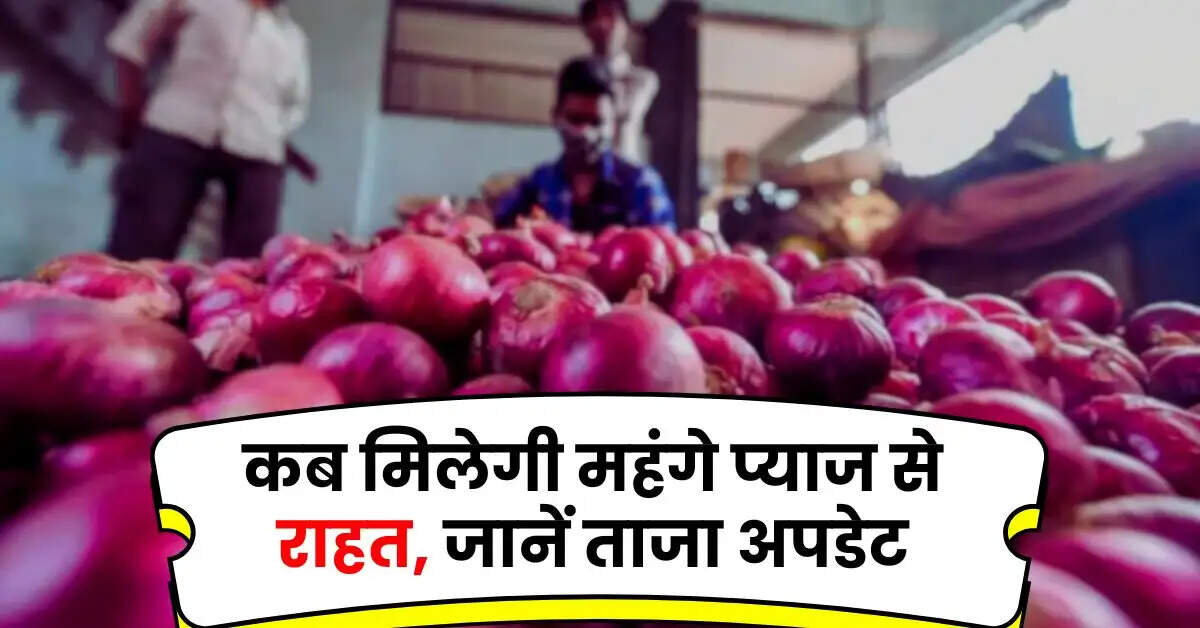 Onion Price Update - कब मिलेगी महंगे प्याज से राहत, जानें ताजा अपडेट