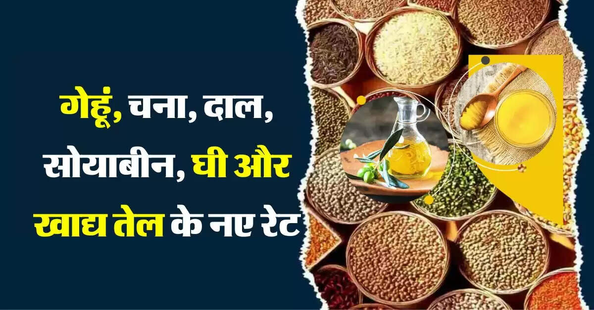 anaj mandi bhav : गेहूं, चना, दाल, सोयाबीन, घी और खाद्य तेल के नए भाव