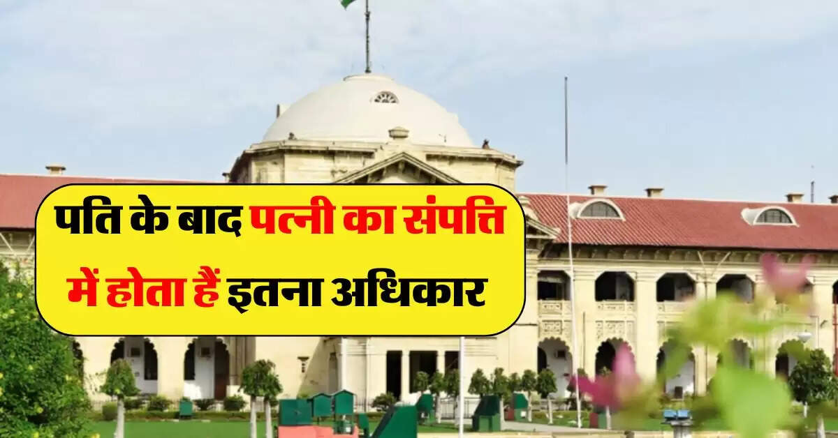 High Court : पति के बाद पत्नी का संपत्ति में होता हैं इतना अधिकार