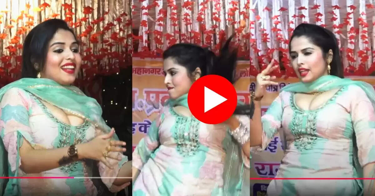 Haryanvi Dance : टाइट सूट में उछल उछलकर नाची मुस्कान, डांस देख बूढ़ों ने रख लिया दिल पर हाथ