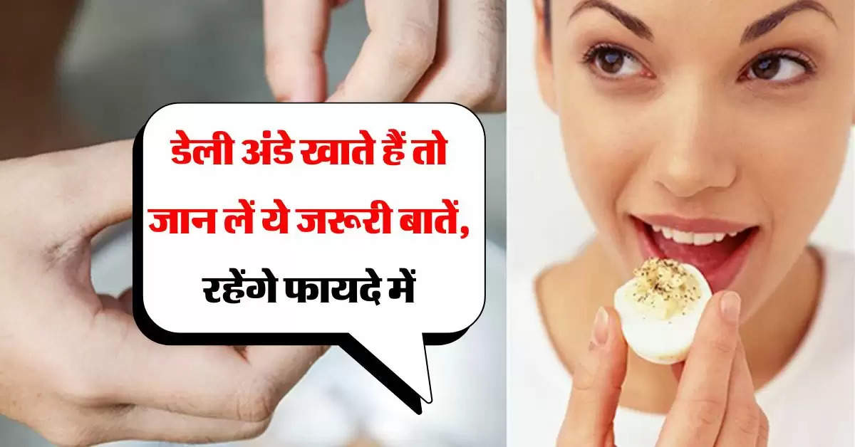 Egg Eating Effects : डेली अंडे खाते हैं तो जान लें ये जरूरी बातें, रहेंगे फायदे में
